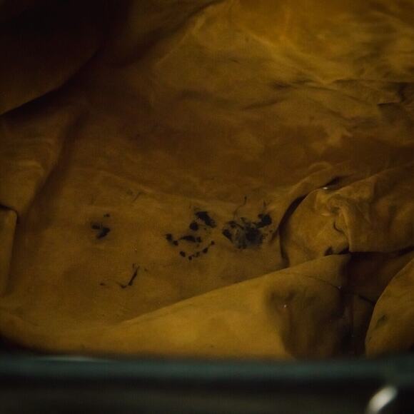 Patricia Nash Black Heritage Leather Benvenuto Studded Twist Lock Tote Bag Purse - Picture 8 of 10